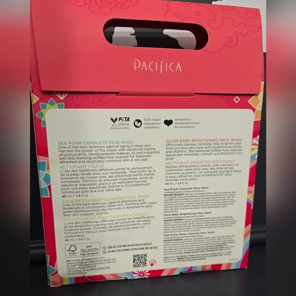 Pacifica Face Wash Set - Vegan Skincare Gift Set - Picture 2 of 3